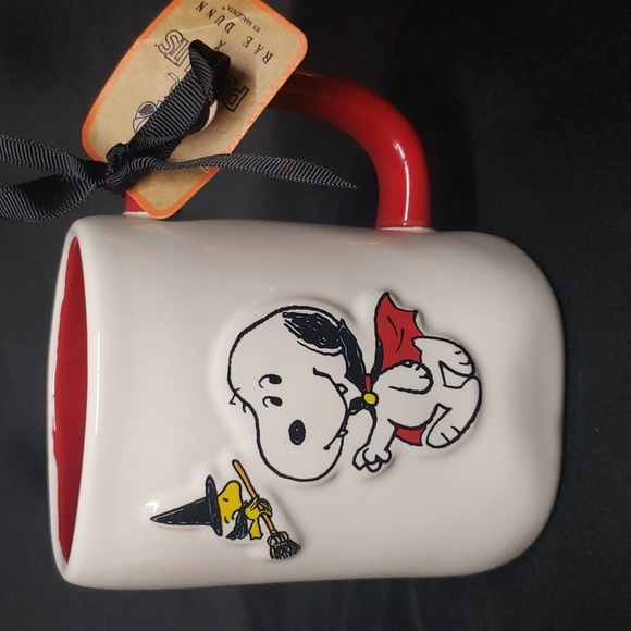 Peanuts Other - Peanuts by Rae Dunn "CAUTION, I BITE" with Snoopy Double Sided Tall Mug